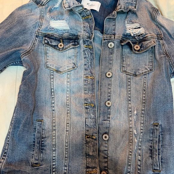 Distressed Denim Jacket (L) - Picture 6 of 6